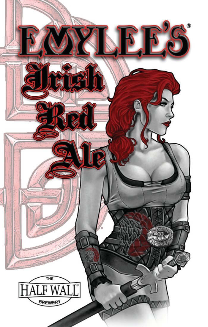 Half Wall Emylee's® Irish Red Ale label art
