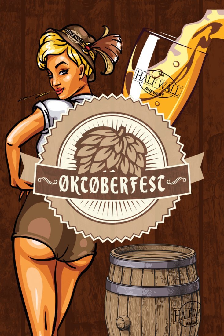 Half Wall Oktoberfest label art